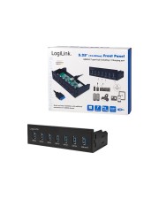 LogiLink USB Hub 3.0 7-Port 5.25" intern+ Schnelladeport (UA0342)