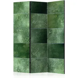 Paravent Green Puzzle Hellgrün/Smaragdgrün