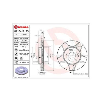 MAGNETI MARELLI Bremsscheibe 360406006905 innenbelüftet-Belüftung mit tropfenförmigen Flügeln 288mm 25mm für Mercedes