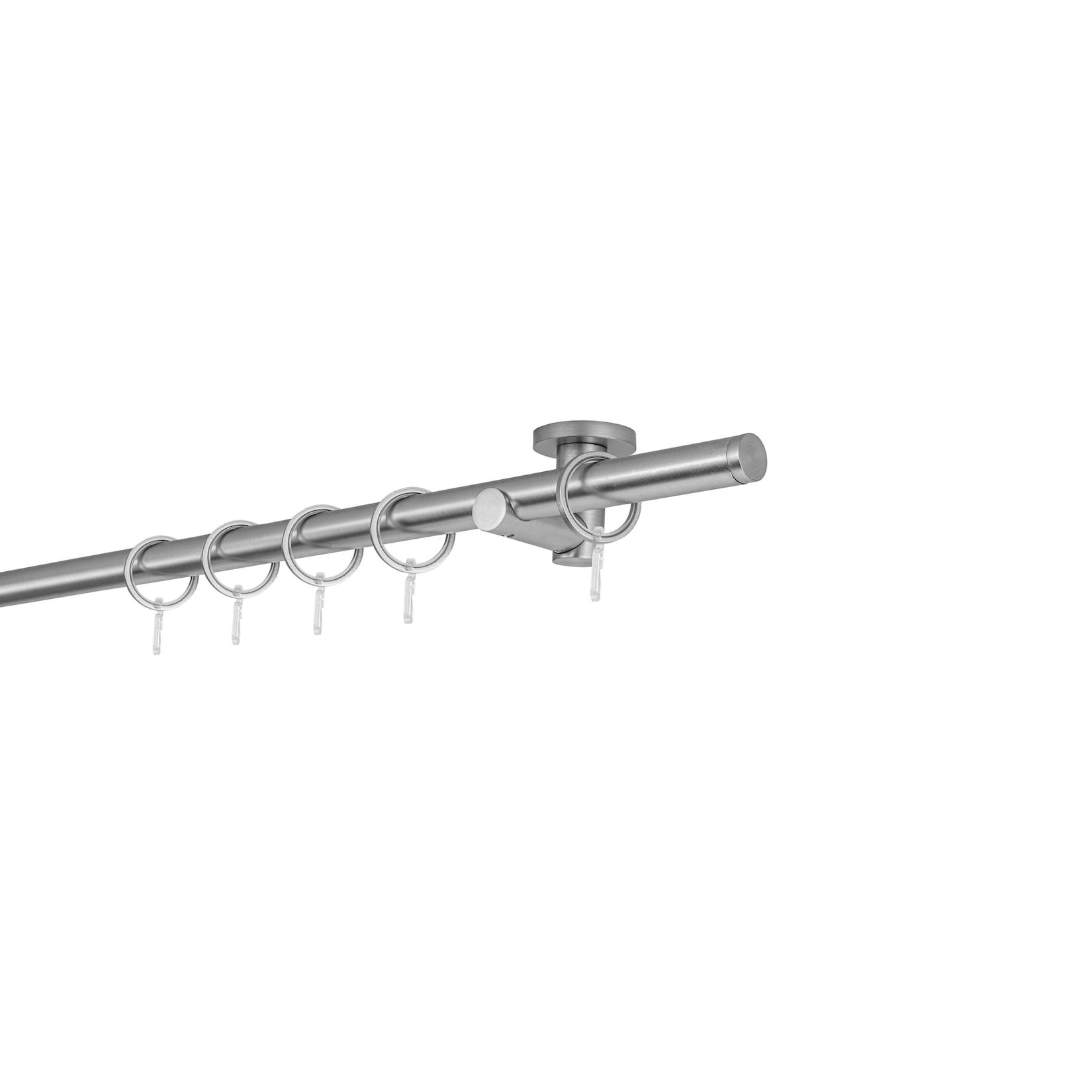 20mm,1-läufig,Rohr,Deckenträger urban,Endstück match Farbe: Edelstahl-Optik, Größe: 240cm