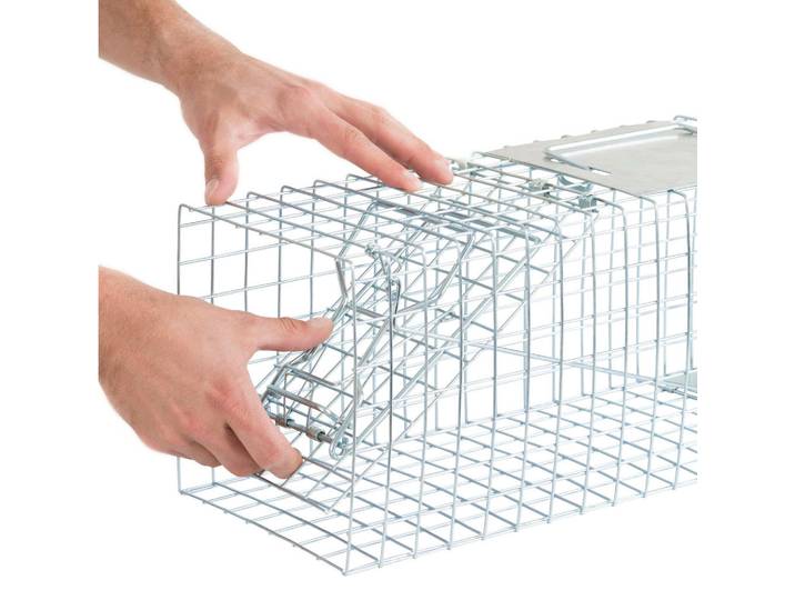 Marderfalle, Alufarben, Metall, 60x18x20 cm, Freizeit & Co, Haus & Garten