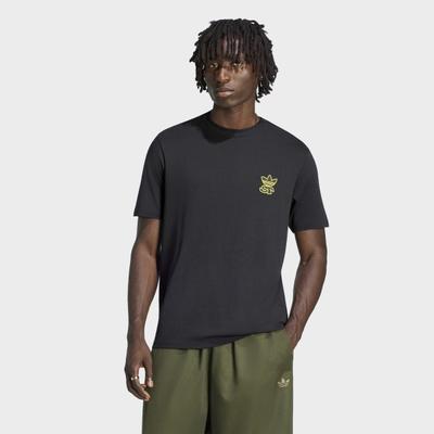 T-Shirt ADIDAS ORIGINALS "ST GFX", Herren, Gr. L, schwarz, Obermaterial: 100% Baumwolle, Shirts T-Shirt, regulärer Schnitt, sportlich, mit Skate-Ästhetik, ohne Verschluss