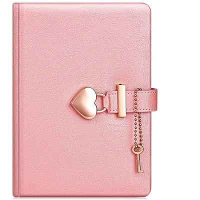 B6 Herzschloss-Tagebuch - niedliches herzförmiges Schloss perfektes Festgeschenk zum Schreiben und Journaling