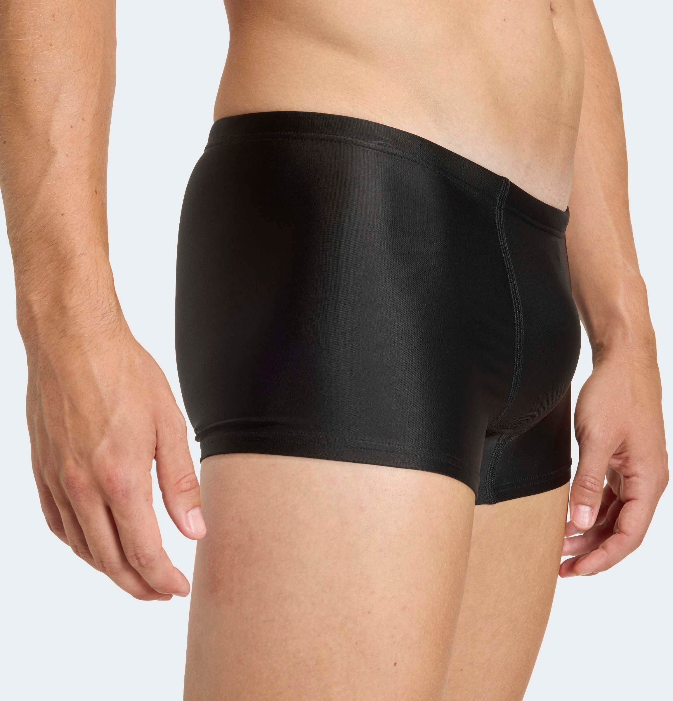 Badehose ADIDAS PERFORMANCE "SPORT BOXER", Herren, Gr. 8, N-Gr, schwarz, Obermaterial: 78% Polyamid, 22% Elasthan, Badehosen Badehose schwarz 8, N-Gr