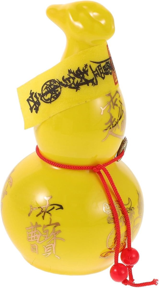 Keramisch Kalebas Ornament - Gelukspompoen Beeldje voor Feng Shui Decoratie - Goud
