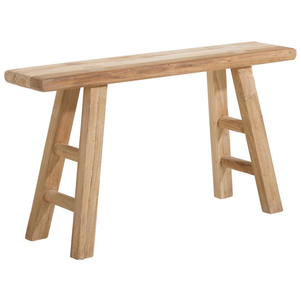 Livetastic Hockerbank , Naturfarben , Holz , Recyclingholz , vollmassiv , 90x50x25 cm , Esszimmer, Bank, Sitzbänke