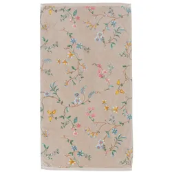 PIP Studio Handtuch Les Fleurs 55 x 100 cm Baumwolle Braun Khaki