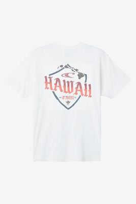 O'Neill s Shield Hawaii Classic T-Shirt in White, Size Large