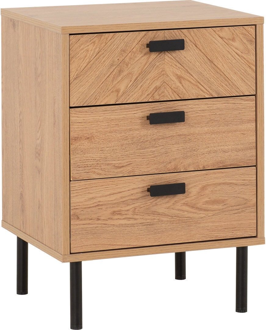 17 Stories Nicko 45 cm W Bedside Table Brown 63.5cm H X 45cm W X 40cm D