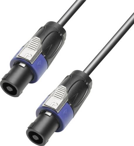 Adam Hall Lautsprecher Kabel [1x Typ SPK-Stecker - 1x Typ SPK-Stecker] 4 x 2.5mm² 3.00m Schwarz
