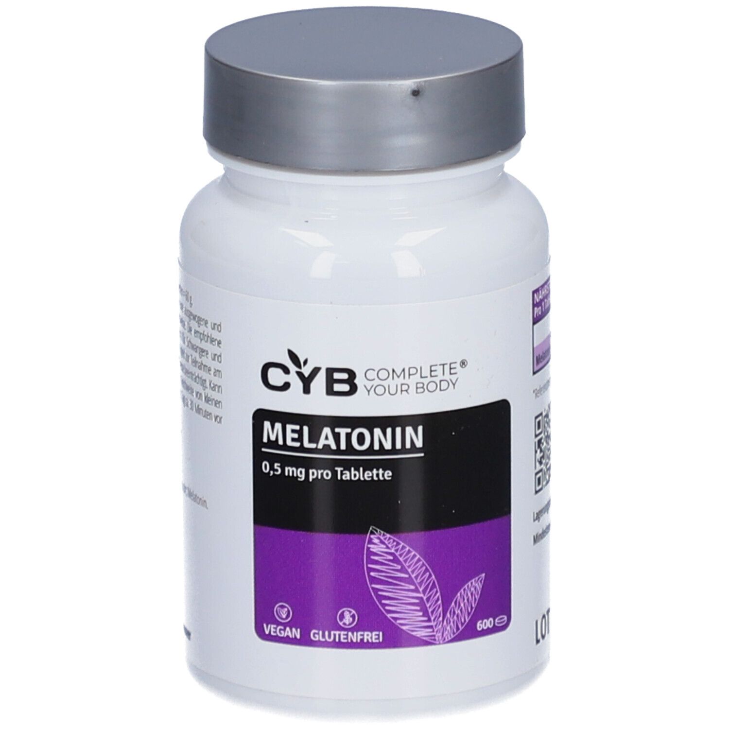 CYB Melatonin 0,5 mg vegan Tabletten 600 St