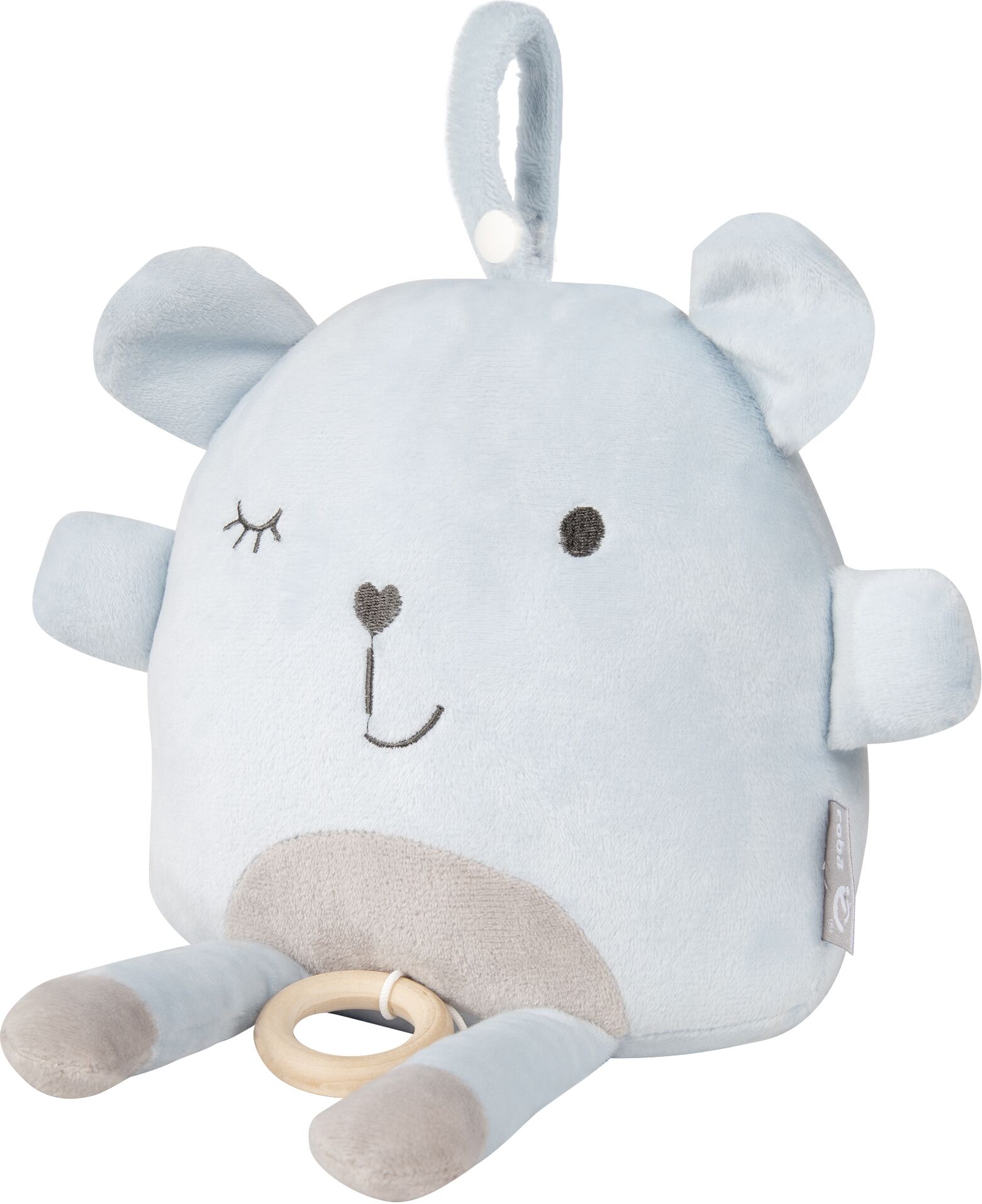 Spieluhr ROBA "Lil Cuties, Benny", blau (hellblau, sky, sky), Spieluhren, KinderB:12cm H:13cm L:7cm, Polyester, Spieluhr, B:12cm H:13cm L:7cm