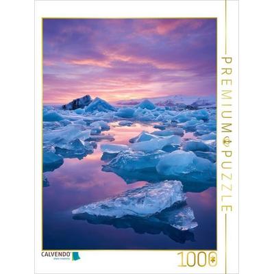 CALVENDO Puzzle Island - Jökulsárlón Gletscherlagune | 1000 Teile Lege-Größe 64x48cm Foto-Puzzle für glückliche Stunden, von , Calvendo Puzzle