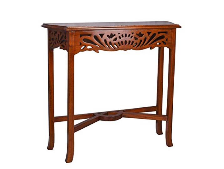Wandtisch Konsolentisch Jugendstil Wandkonsole 80cm Braun Mahagoni Holz mar005 Palazzo Exklusiv