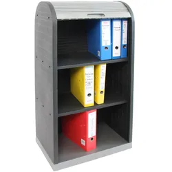Mendler Universal Kunststoff Rollladenschrank Büro Jalousie Schrank 120x58x38cm