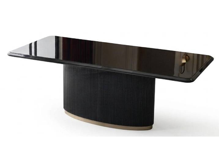 JVmoebel Esstisch Stilvoller schwarzer Esstisch rechteckig glänzendes Design (1-St), Made in Europa