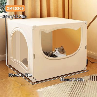 Uplift Picks All Season Semi Enclosed Cat Nest House Large Cooling Bed d