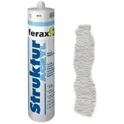 FERAX Struktur-Acryl Dichtstoff weiss 310ml Kartusche Abdichtung Strukturputz