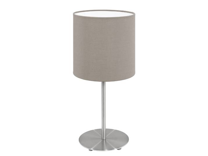 Lampe de table Pasteri Ø 14cm Beige/Beige Tissu mélangé E14