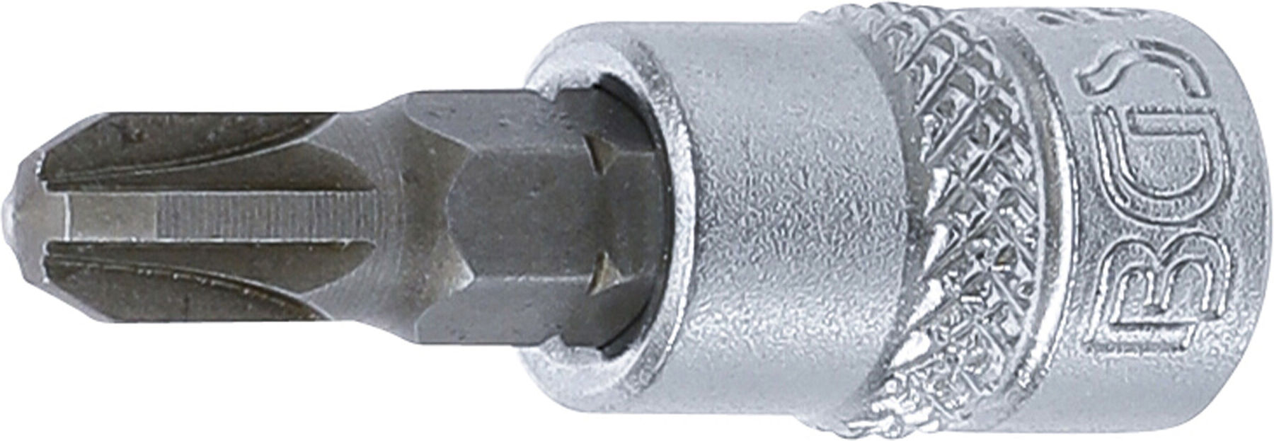BGS Bit-Einsatz Antrieb Innenvierkant 6,3 mm (1/4") Kreuzschlitz PZ3 ; BGS technic (2492)