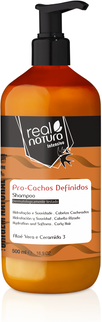 Real Natura Champô Sem Sal Pro-Cachos Definidos 500 ml