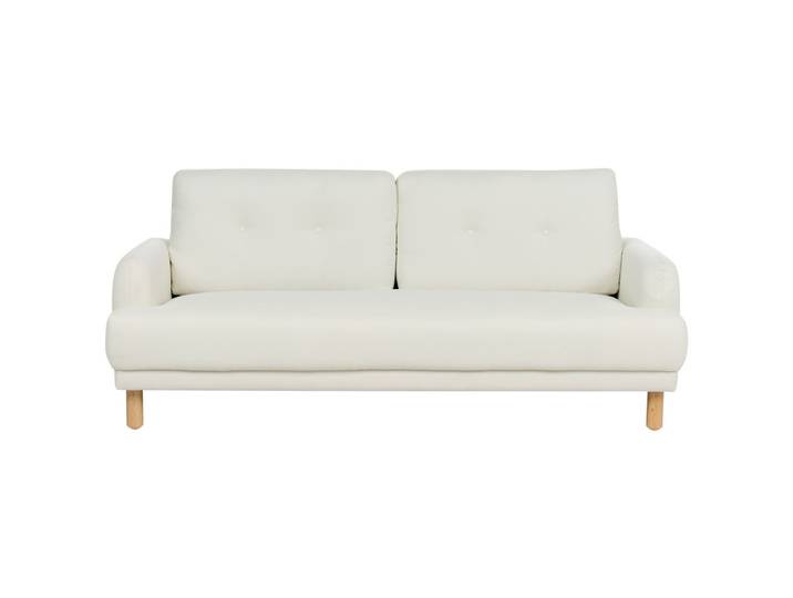 3-SITZER-SOFA Stoff cremeweiß Tuve