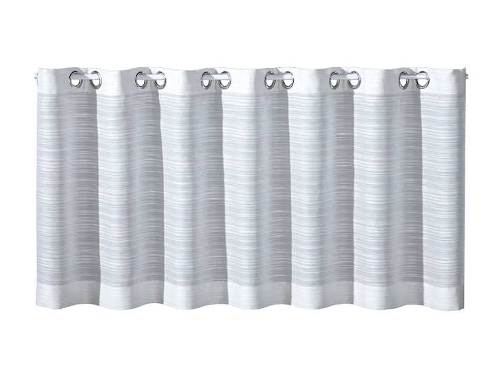 Scheibengardine GERSTER Peggy Gr. 1, weiss (weiß), B:50cm H:140cm, Polyester, Gardinen, Scheibengardine, Transparente Scheibengardine Peggy