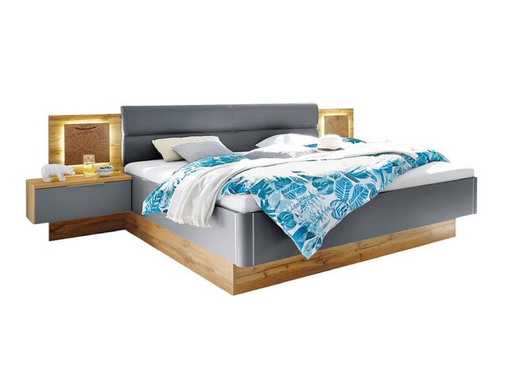 Bettanlage FOREST 180 x 200 grau/ braun