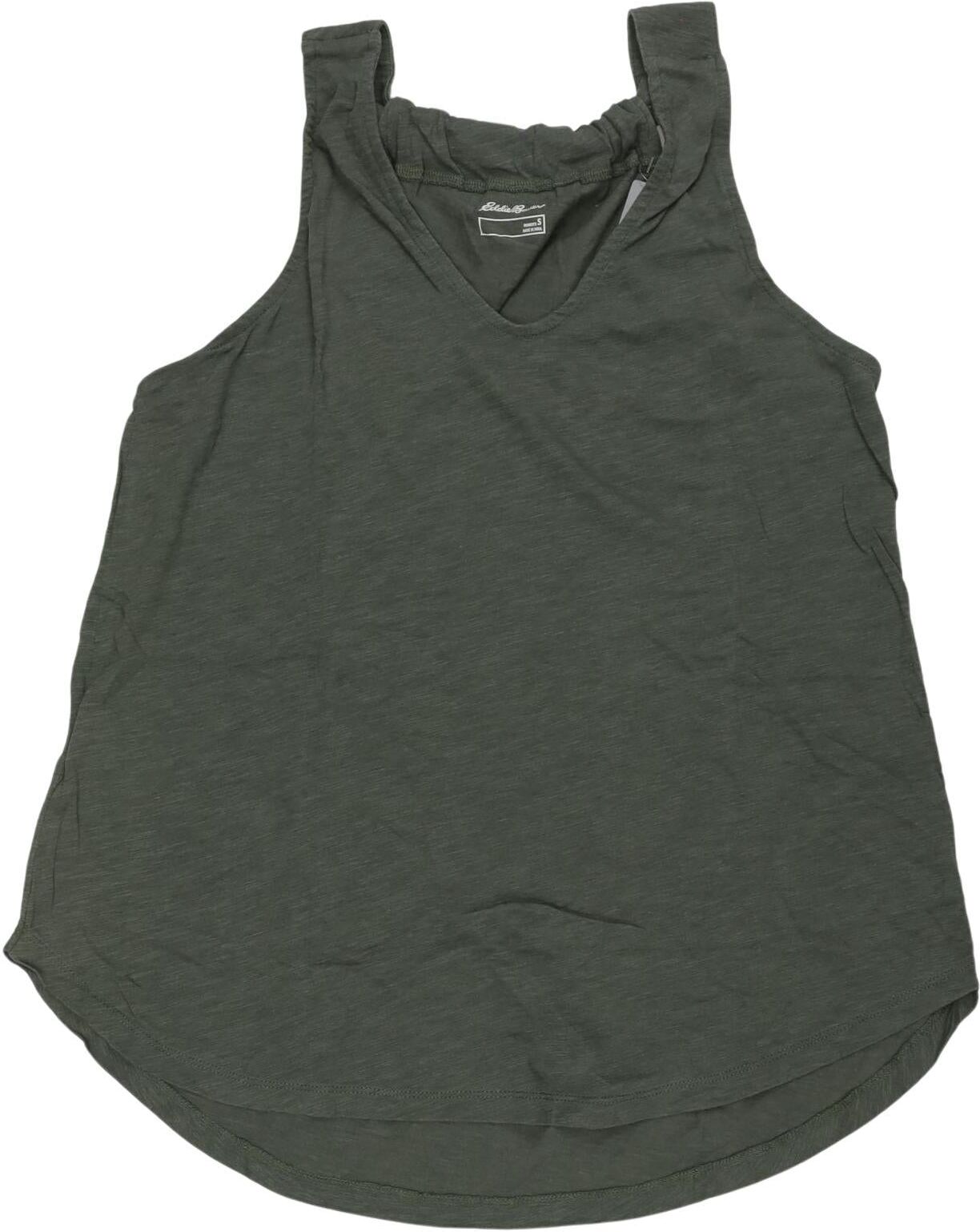 Eddie Bauer Damen Top, Grün, Gr. S, Lyocell / Baumwolle - Second Hand