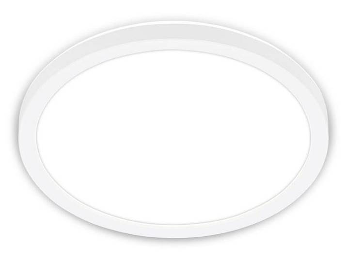 Briloner Tava LED Plafonnier\, Plat\, Lumière indirecte\, Lumière blanc neutre\, Blanc\, Ø24 x 3 cm