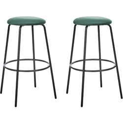 BARHOCKER 2er-Set Smaragdgrün Morton