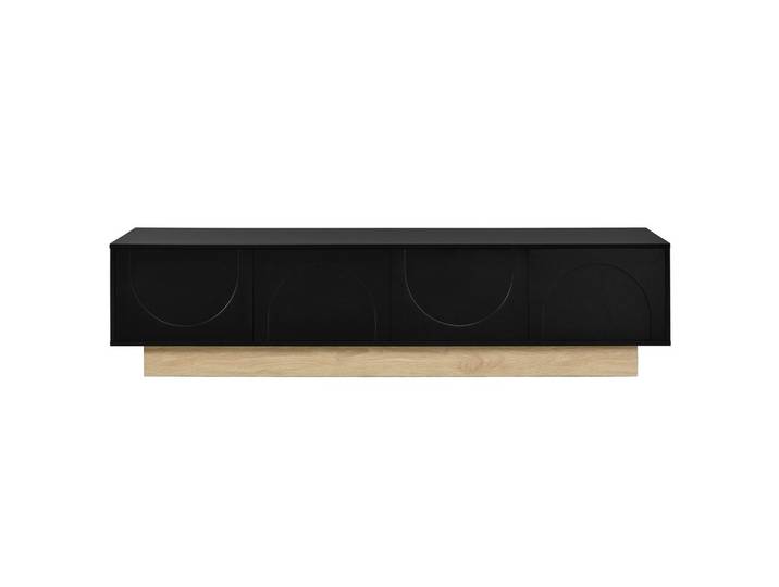 TV-LOWBOARD holzoptik & geschwungenes design