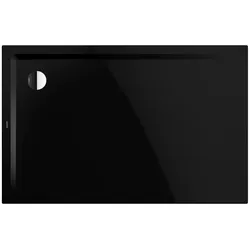 Kaldewei SUPERPLAN Duschfläche, schwarz, 900x1100x25 mm, bodengleich, Eckablauf