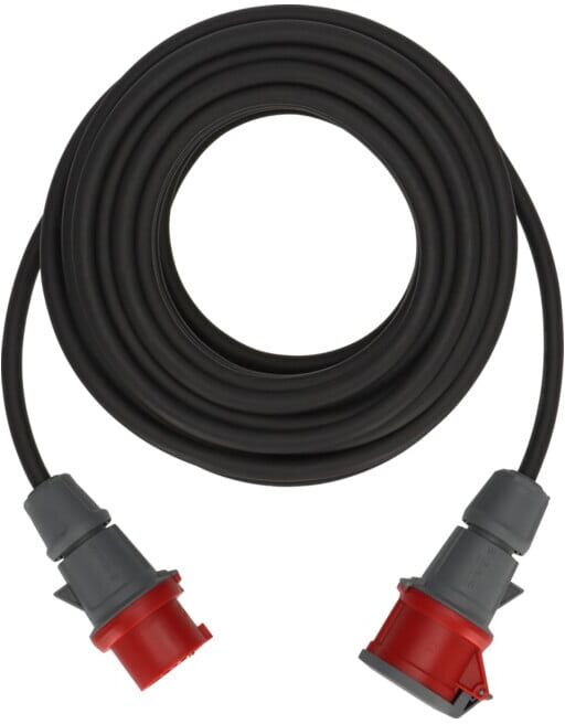 CEE cordon prolongateur IP44 25m noir H07RN-F 5G2,5 pentapolaire ; Brennenstuhl (1167720)