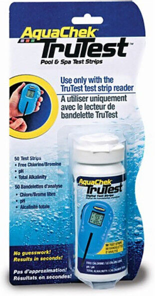 Boîte de 50 bandelettes recharge pour Testeur électronique digital Aquachek Trutest