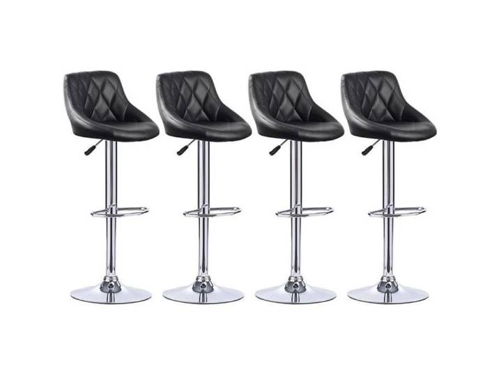 Lot de 4 Tabouret de Bar en Simili-Cuir - Design Contemporain - Hauteur Réglable