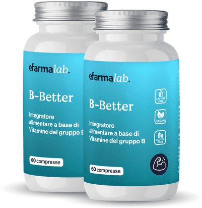 eFarmaLab B-Better Integratore di Vitamine B Offerta BIPACCO 2X60 Compresse