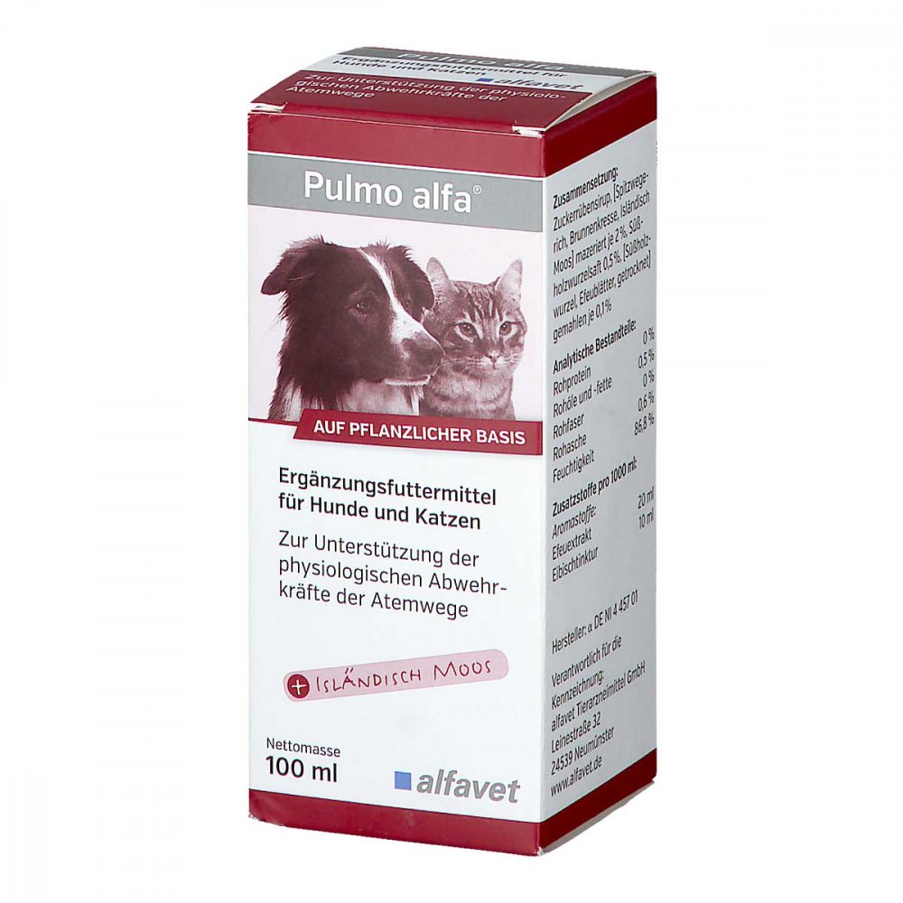 alfavet Tierarzneimittel GmbH Pulmo Alfa für Hunde und Katzen 12522011