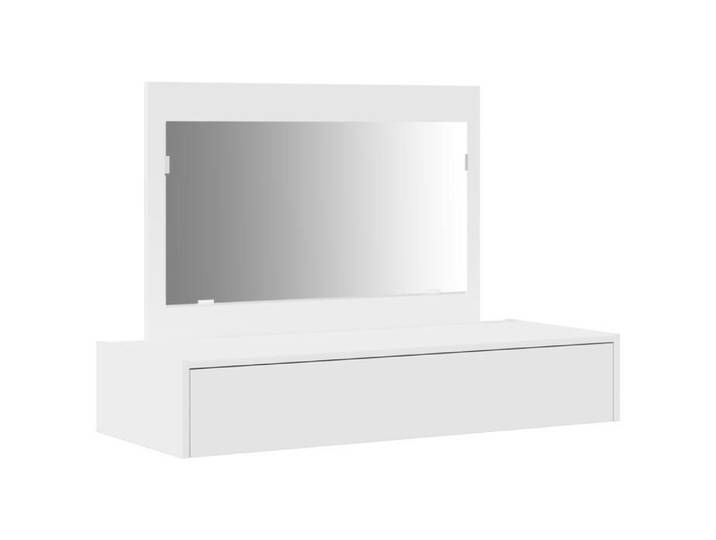 PROMOTION Coiffeuse Table de Cosmétique murale blanche 100x40x70 cm - Pour chambre 63198 - BestMeuble