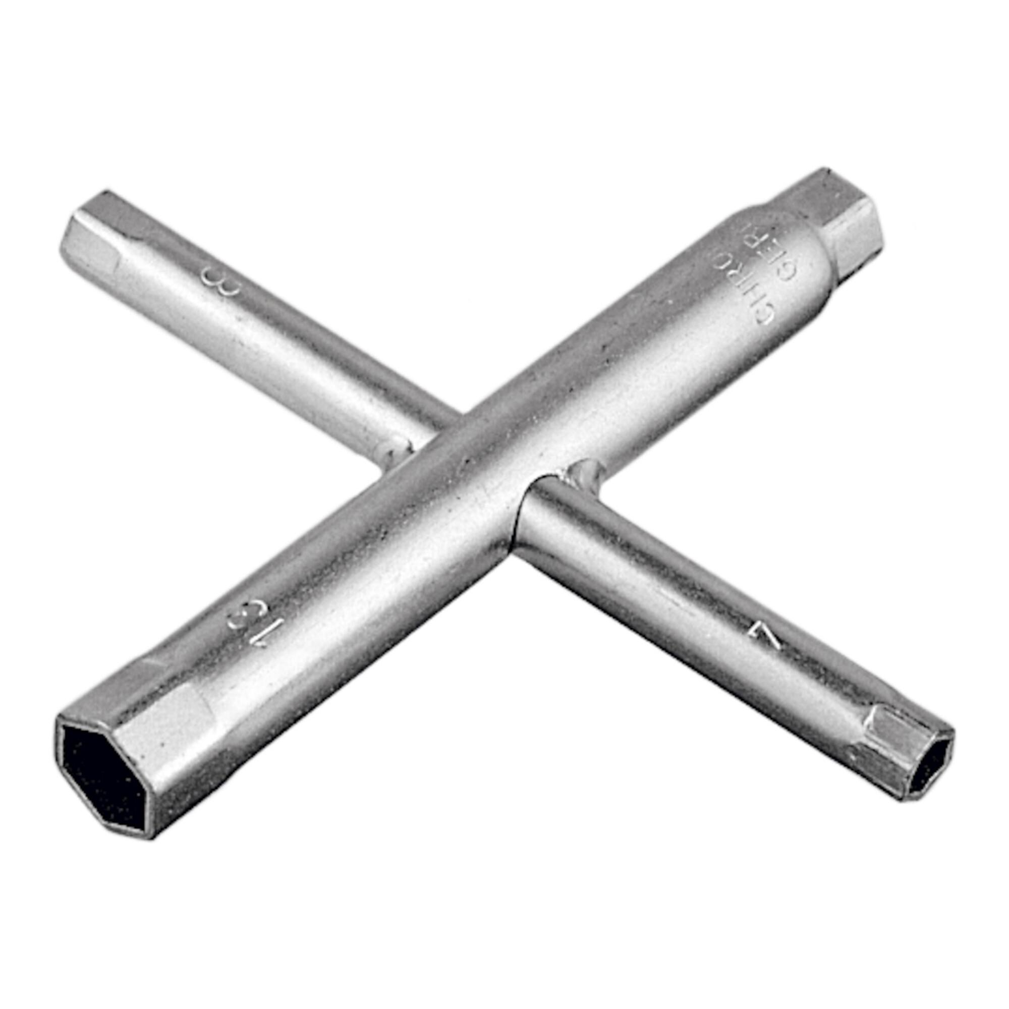 Holex 211000 Kreuz-Steckschlüssel 5 mm aus Chrom-Vanadium-Stahl, 621100 5)