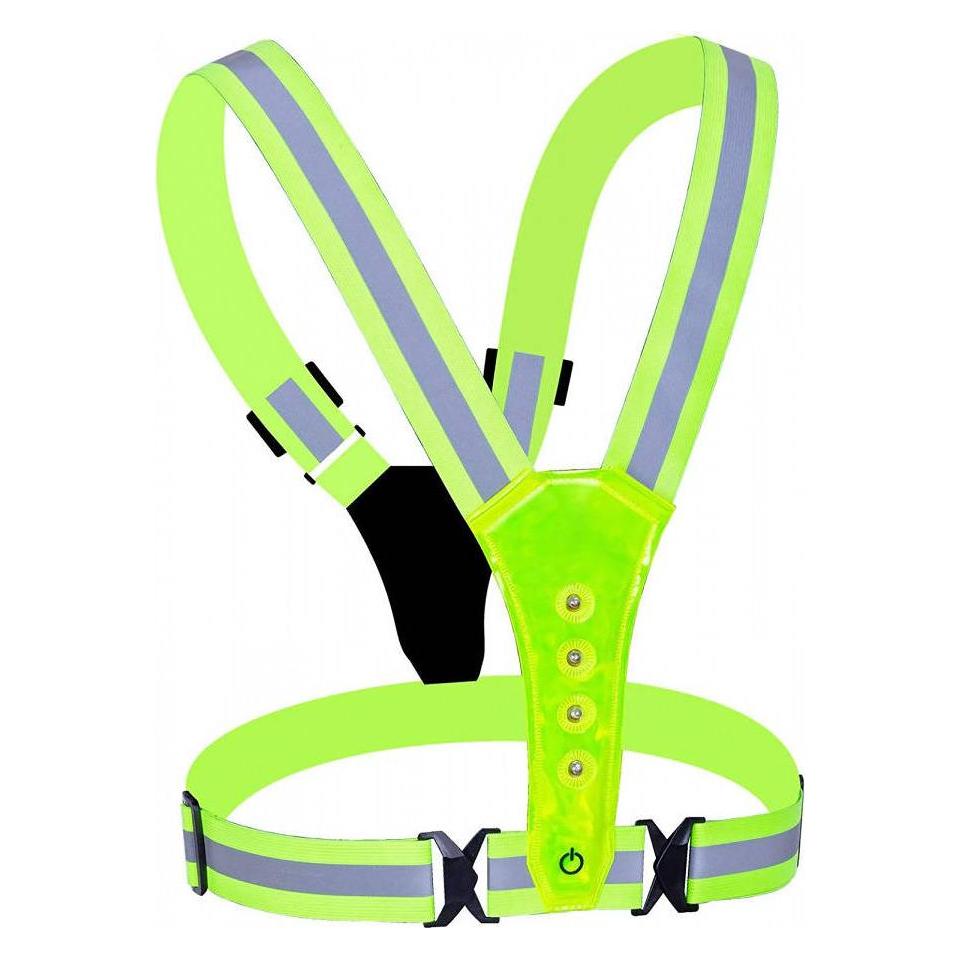 Other Sport LED Refleksvest med LED Lys til Lb, Cykling & Trning (10082)