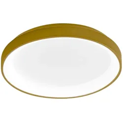 Krizia P/P 30W 2500lm 3000K Deckenleuchte aus gebürstetem Gold-Aluminium – Dimmbare LED-Deckenleuchte mit Direktlicht – Gea Luce