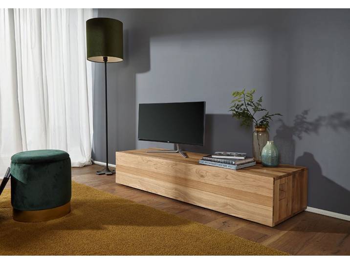 TV-Board Wild-/Zerreiche 160x52x32 natur geölt FRANKFURT #106