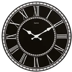 Hama Wanduhr »Rab« weiß / schwarz Ø 30 cm weiß, 30 cm