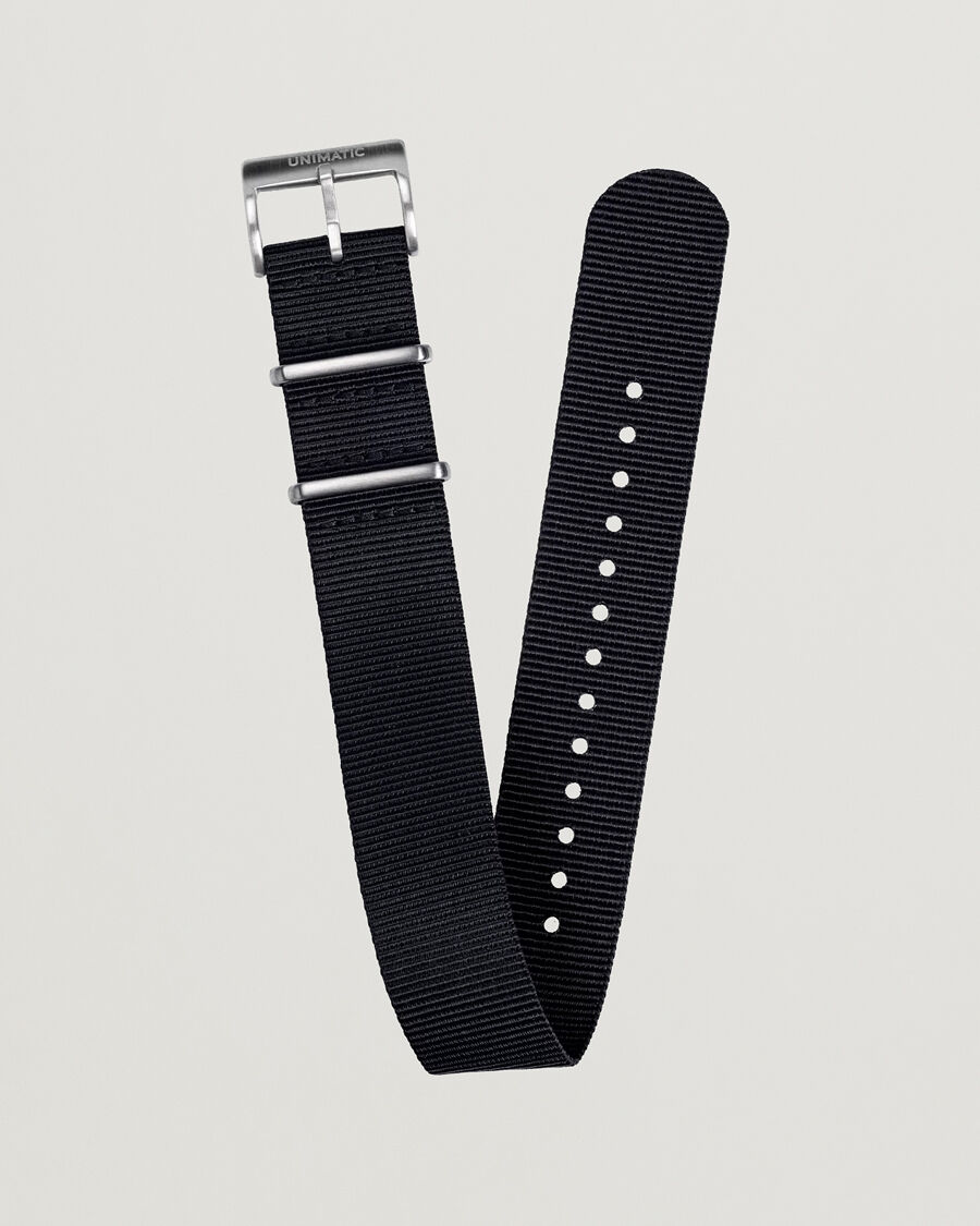 UNIMATIC Nylon Nato Steel 22mm Strap Black men One size Sort
