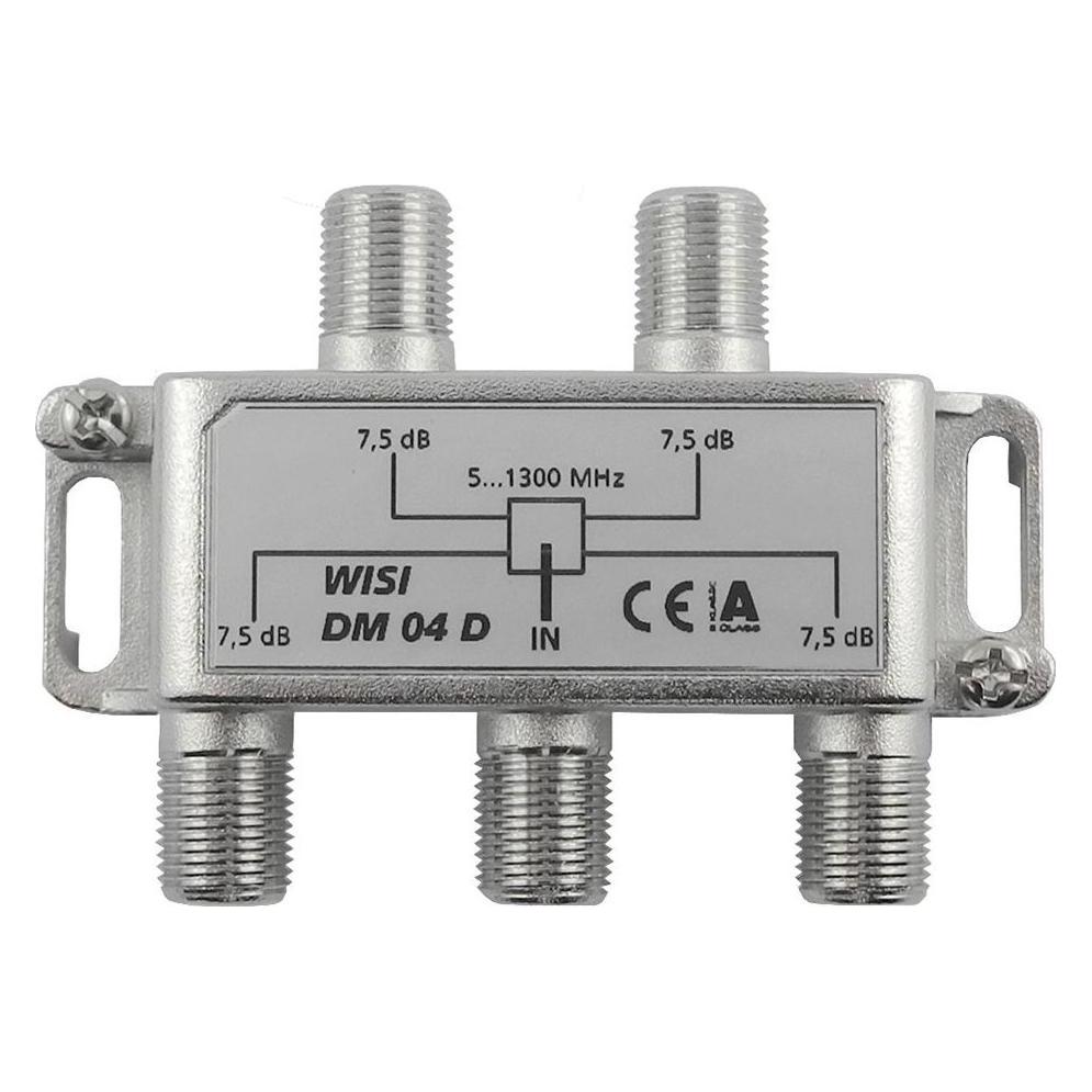 WISI DM04D 5...1300 MHz, Klasse A (+10 dB) (Verteiler) (75108)