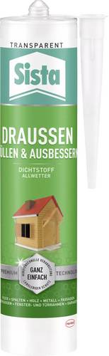 Sista SLOTR Sanitär-Silikon Herstellerfarbe Transparent SLOTR 280ml