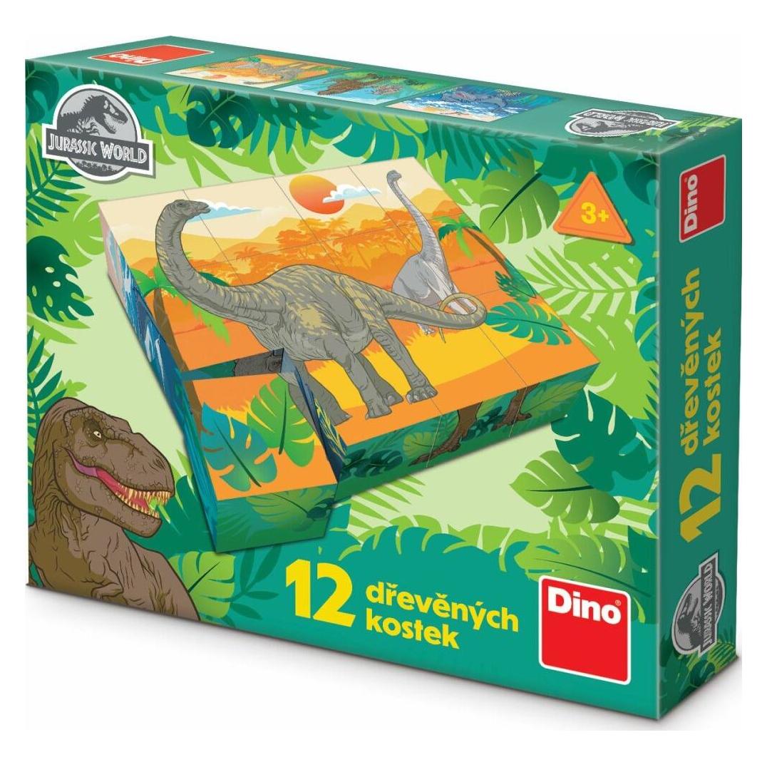 Dino Jurassic World Bildwürfel, 12 Würfel (641495)