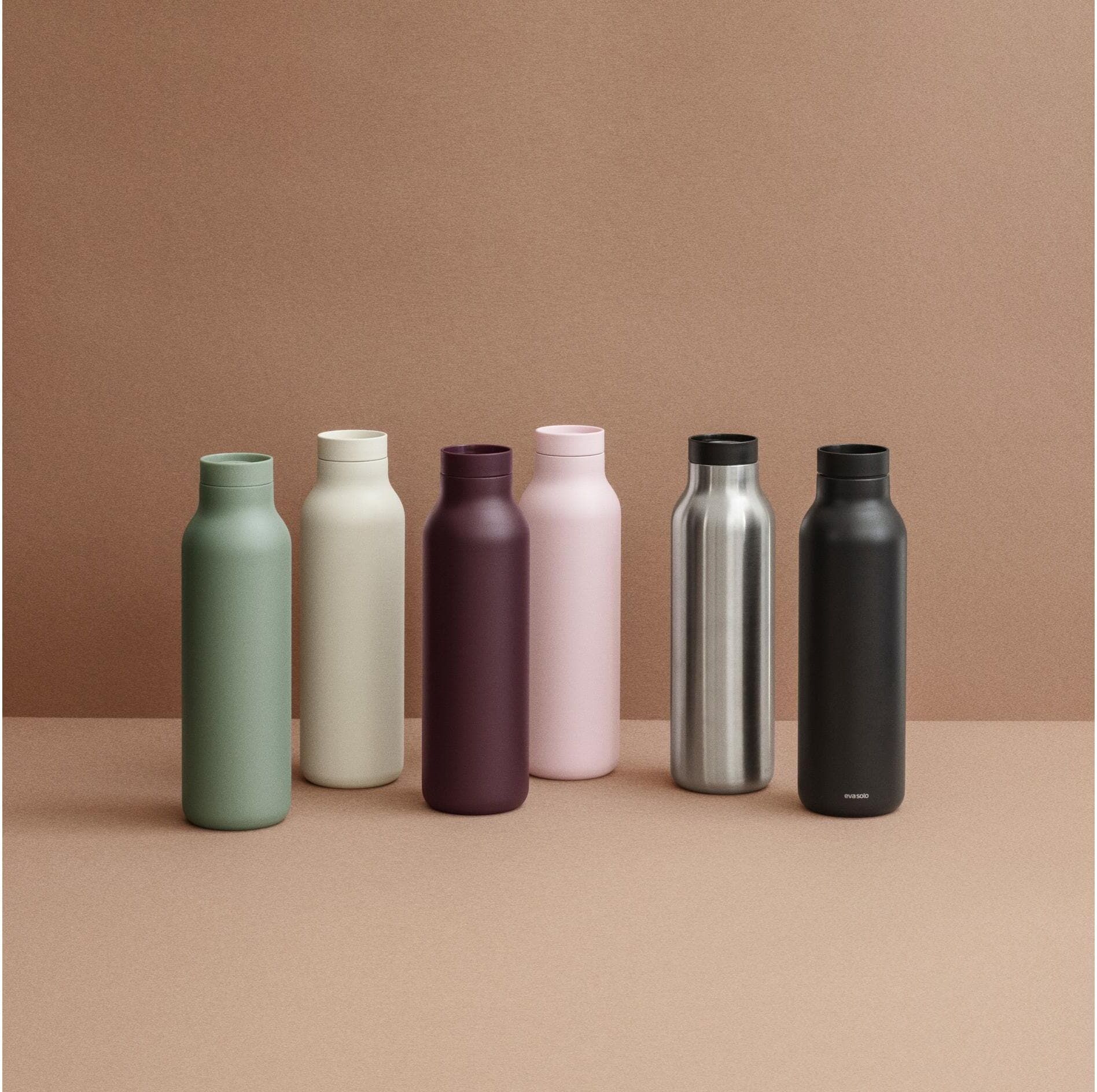 Isolierflasche EVA SOLO "Urban", grün, Trinkflaschen, 700ml, Edelstahl, Kunststoff, Isolierflasche, H:24cm grün 700ml