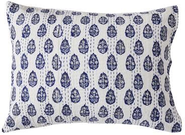Melange Home Melange Hand Stitched Kantha Block Print Coverlets and Shams